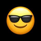 Emoji wearing stylish sunglasses