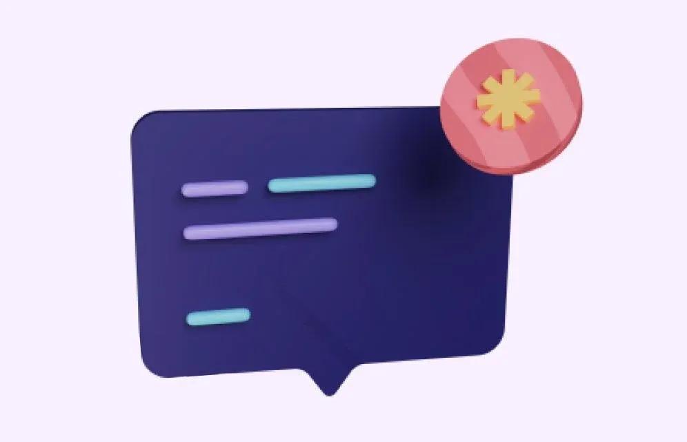 3d illustration of message box