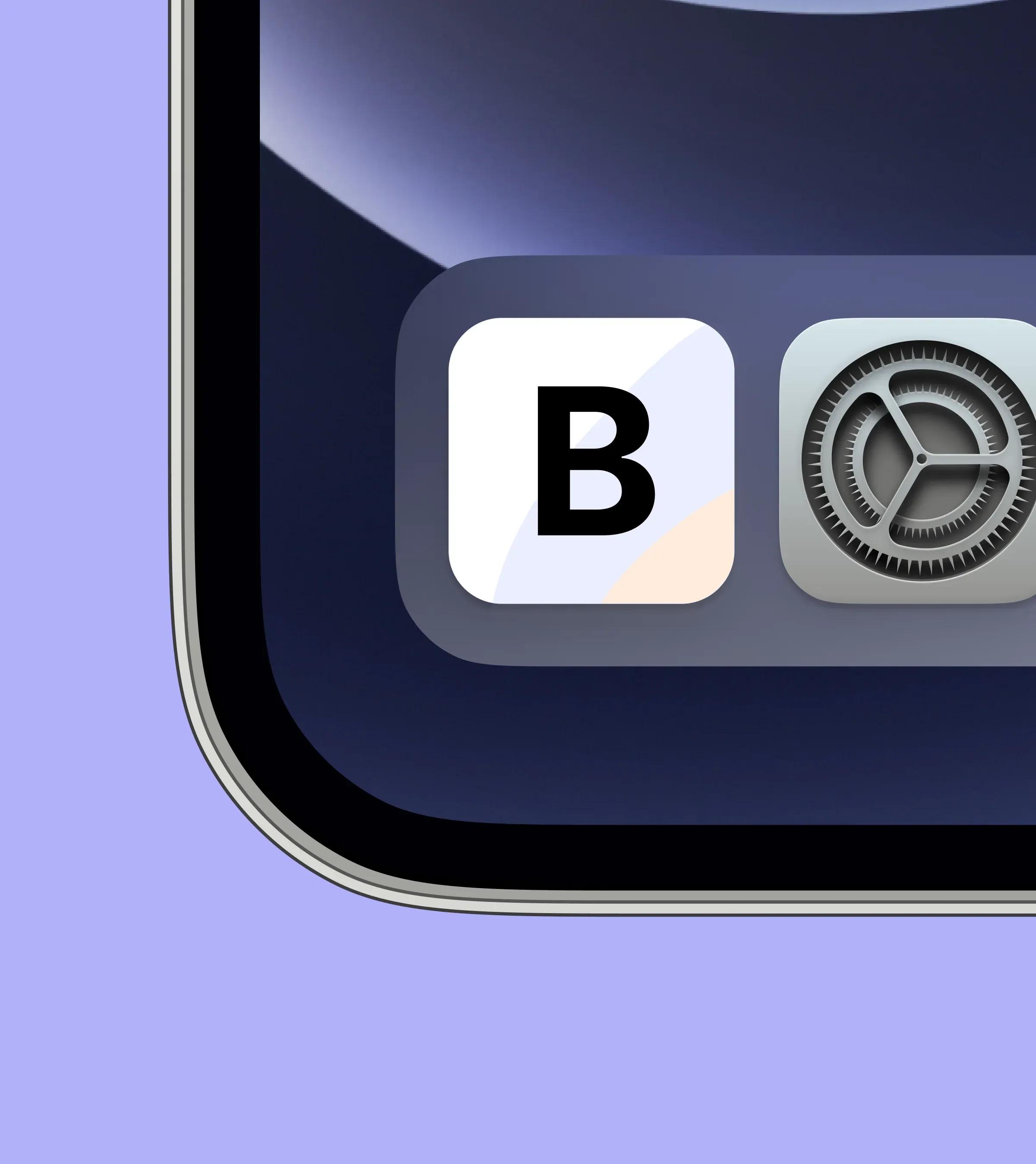 Bookla icon on mobile phone screen