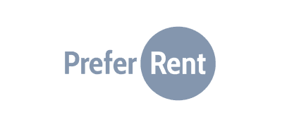 Gray PreferRent logo