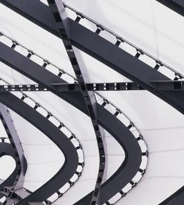 Abstract black lines on a light background