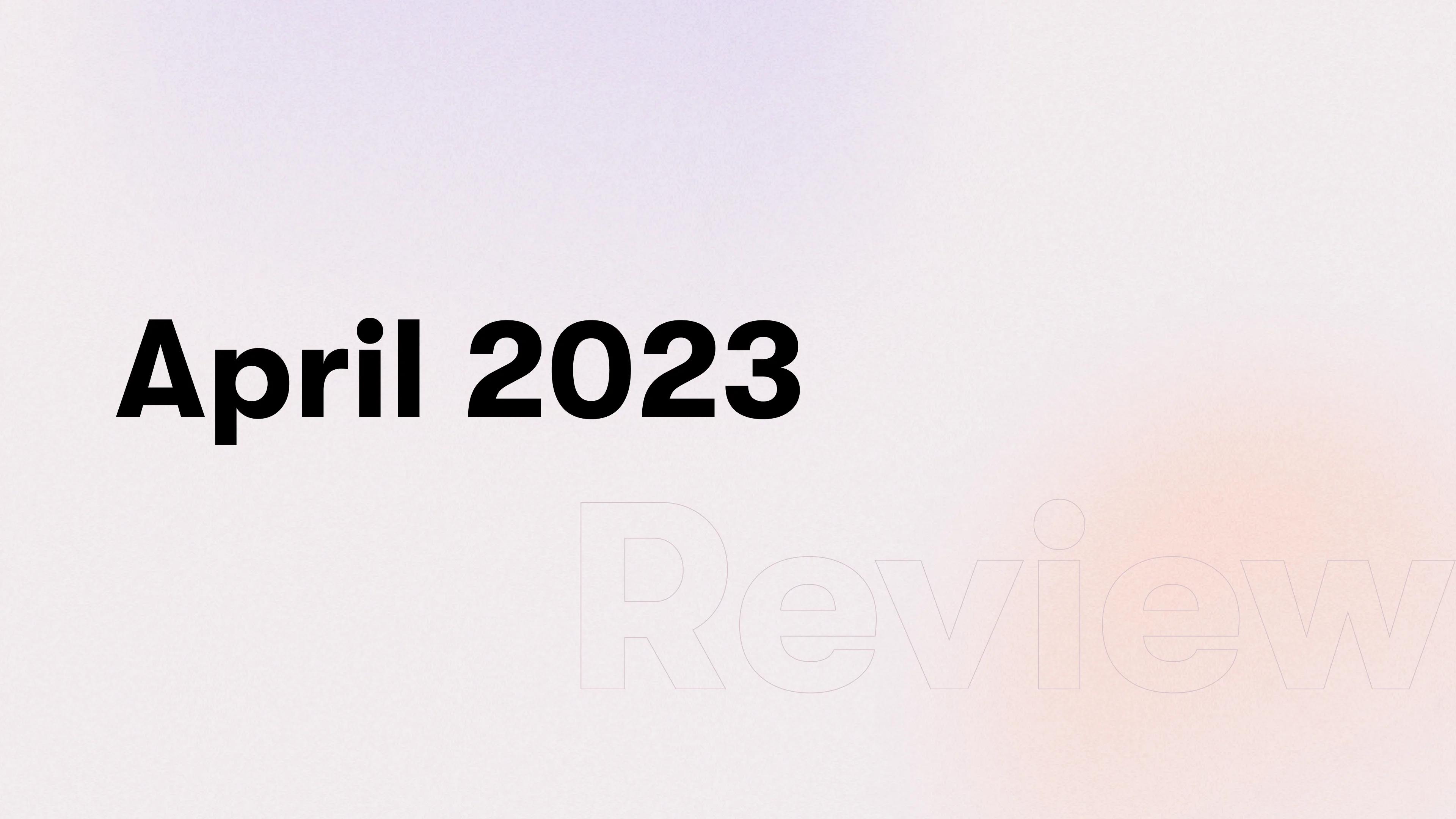 April 2023