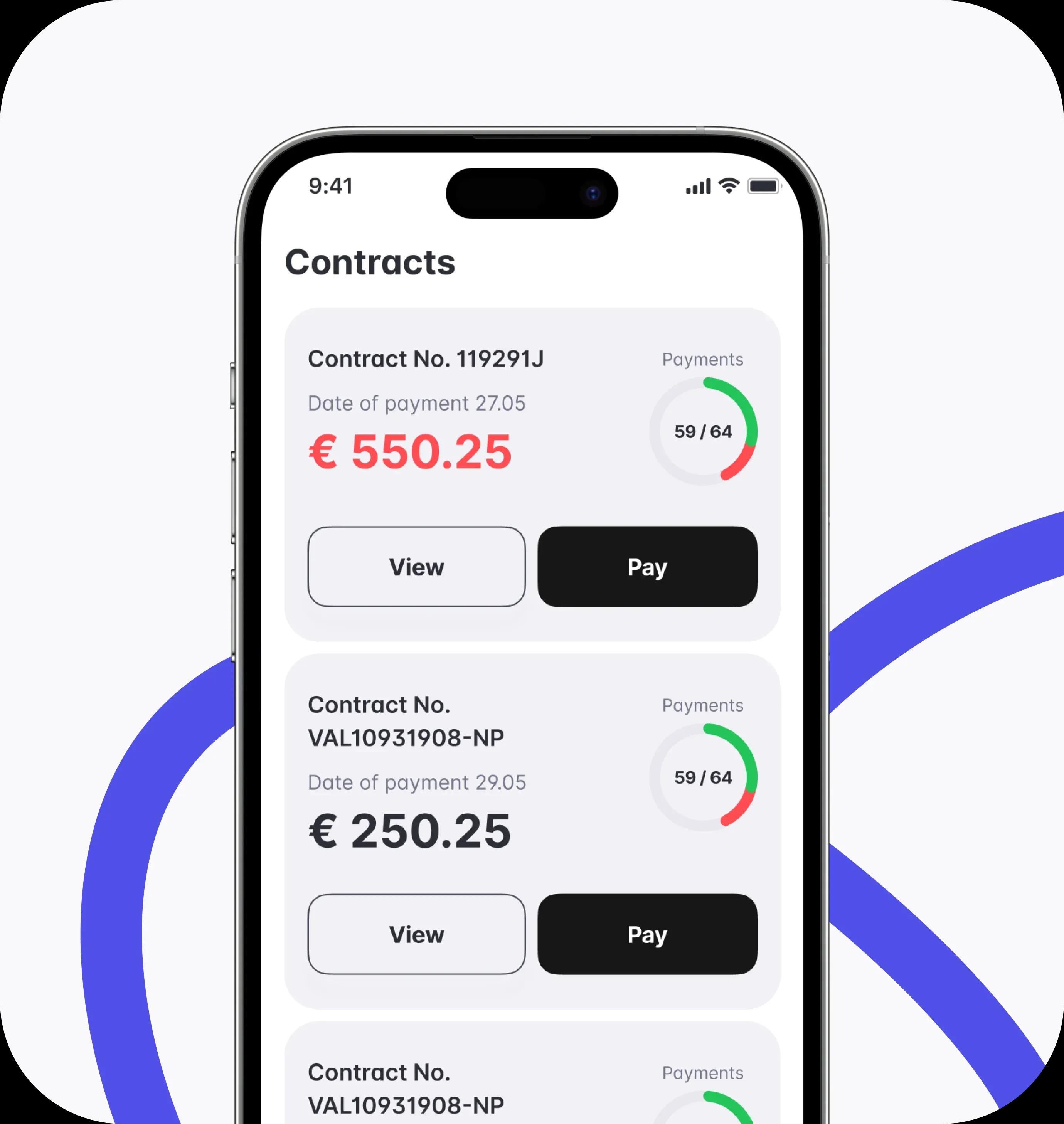 Banknote app interface