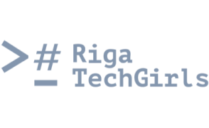 Gray Riga Tech Girls logo